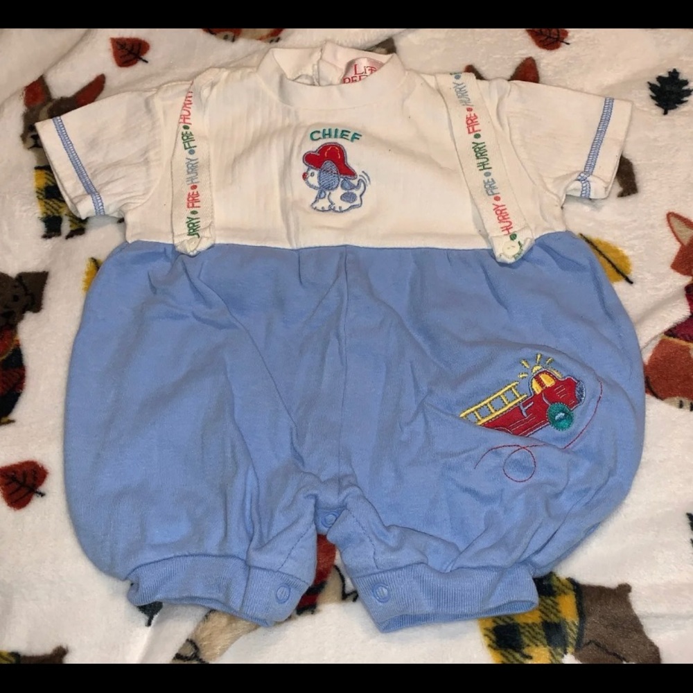 Vintage baby boy outfit